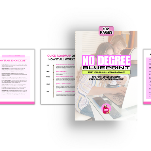 No Degree Blueprint | Learn HOW to Start a Business Selling Digital Products