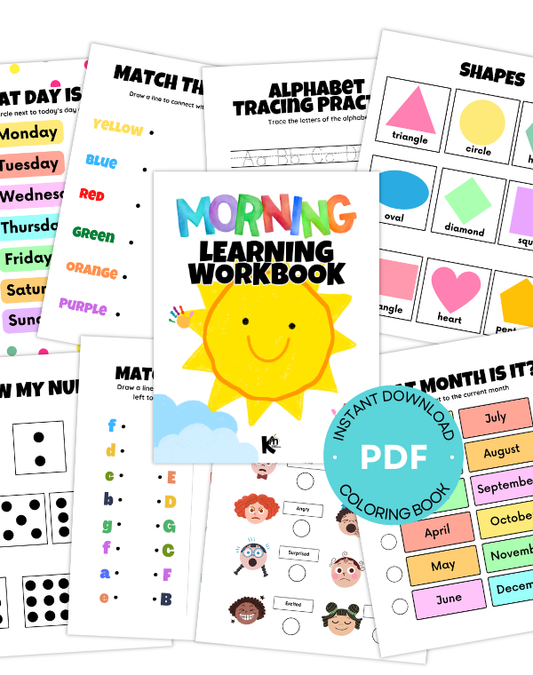 Morning Menu Learning Book for Kids | Fun Start to Homeschool Mornings