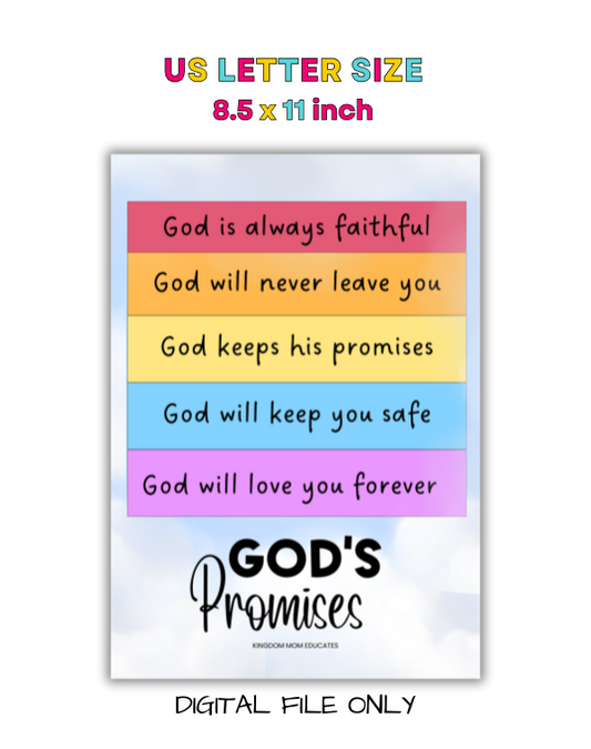 God's Promises Poster | Printable