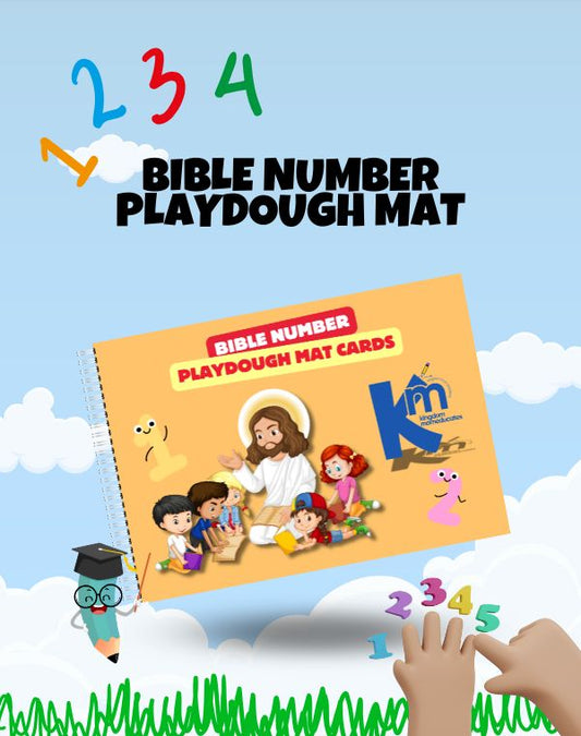 Reusable Bible Playdough Mats & Numbers Booklet
