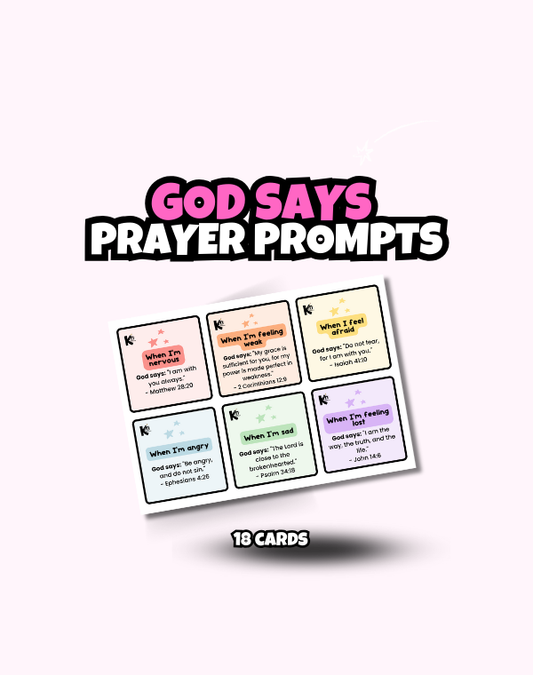 Printable | God Says Scripture Cards